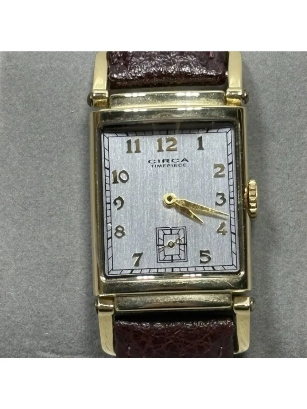 Circa CT106T Vintage 23K Gold Plated Quartz Wrist Watch - Needs Battery